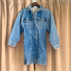 Vintage Guess- George’s Marciano Jean Jacket Dress Corca MID 1980’s